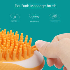 Dog Cat Bath Brush 2-in-1 Pet SPA Massage Comb Soft Silicone Pets Shower Hair Grooming Cmob Dog Cleaning Tool Pet Products - worthwears