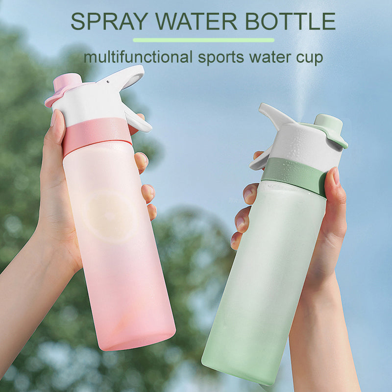 Spray Water Bottle For Girls Outdoor Sport Fitness Water Cup Large Capacity Spray Bottle Drinkware Travel Bottles Kitchen Gadgets - worthwears