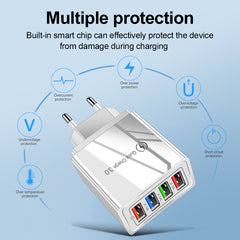 USB Charger Quick Charge 3.0 4 Ports Phone Adapter For Huawei IPhone 12 Tablet Portable Wall Mobile Charger Fast Charger - worthwears