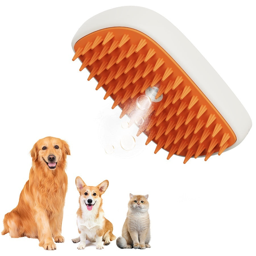 USB Rechargeable Pets Steam Brush Spray Massage Comb Pet Grooming Tools Cat Steam Comb Pet Products - worthwears