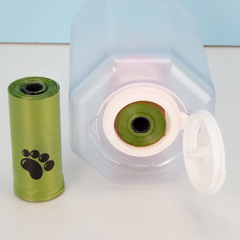 Portable Cat Dog Water Bottle Food Feeder Drinker Poop Dispenser 3 In 1 Leak-proof Multifunctional Dog Water Bottle Pet Products - worthwears