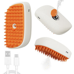 USB Rechargeable Pets Steam Brush Spray Massage Comb Pet Grooming Tools Cat Steam Comb Pet Products - worthwears