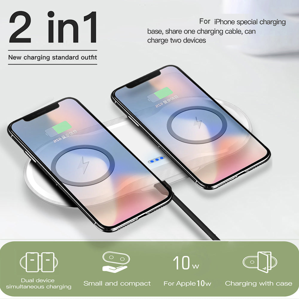 Wireless Charger Dual Mobile Phone Charger - worthwears