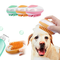 Dog Cat Bath Brush 2-in-1 Pet SPA Massage Comb Soft Silicone Pets Shower Hair Grooming Cmob Dog Cleaning Tool Pet Products - worthwears