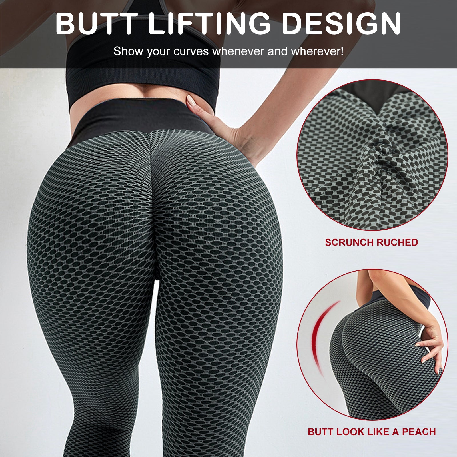 TIK Tok Leggings Women Butt Lifting Workout Tights Plus Size Sports High Waist Yoga Pants Small Amazon Banned - worthwears