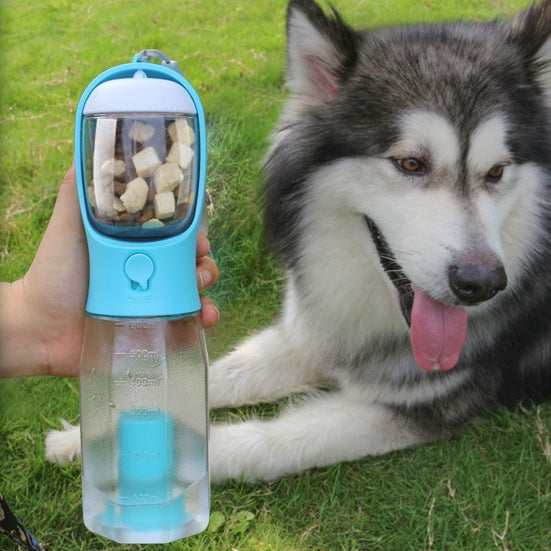 Portable Cat Dog Water Bottle Food Feeder Drinker Poop Dispenser 3 In 1 Leak-proof Multifunctional Dog Water Bottle Pet Products - worthwears