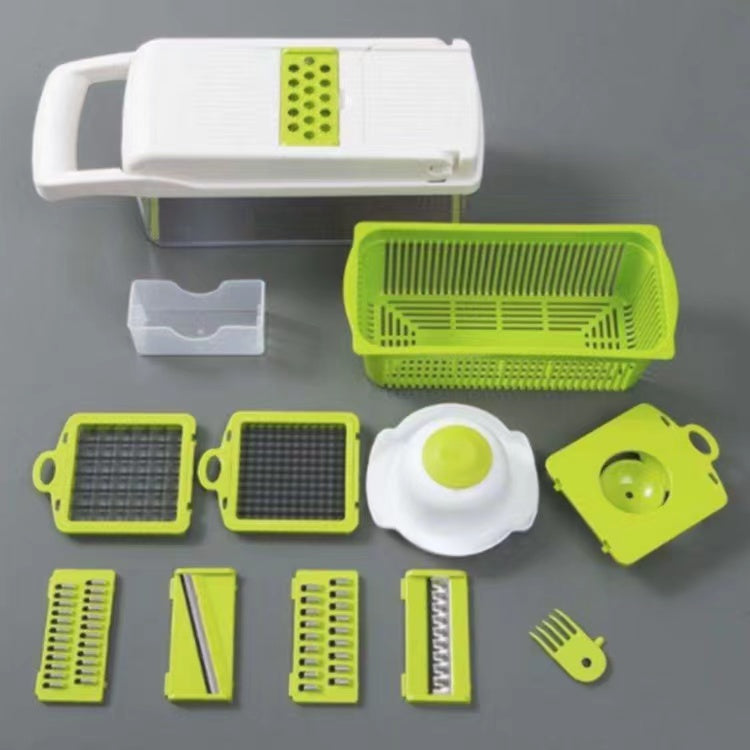 12 In 1 Manual Vegetable Chopper Kitchen Gadgets Food Chopper Onion Cutter Vegetable Slicer - worthwears