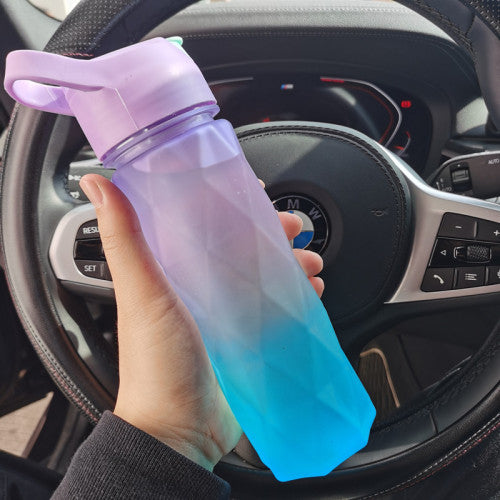 Spray Water Bottle For Girls Outdoor Sport Fitness Water Cup Large Capacity Spray Bottle Drinkware Travel Bottles Kitchen Gadgets - worthwears